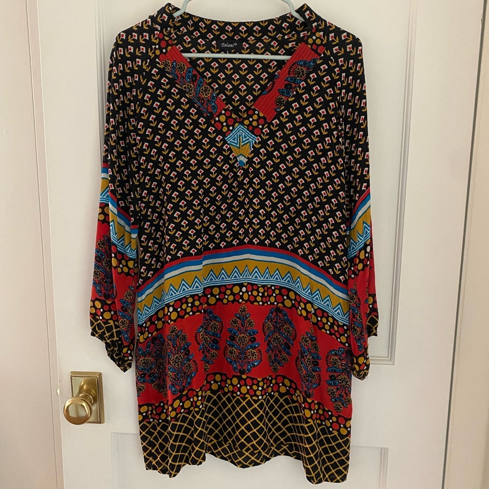 Black Tolani Silk Tunic
